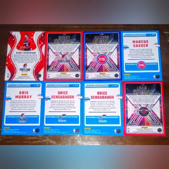 NBA Rookies (8) Parallels & Inserts - 2023-24 Panini Donruss Basketball - Picture 2 of 2